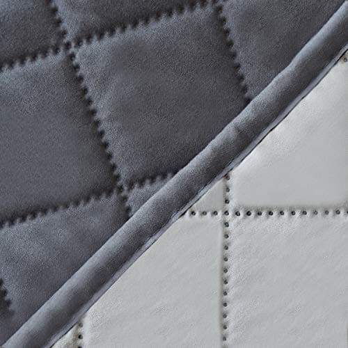 Easy-Going Reversible Loveseat Couch Cover, Gray/Light Gray — Gray/Light Gray