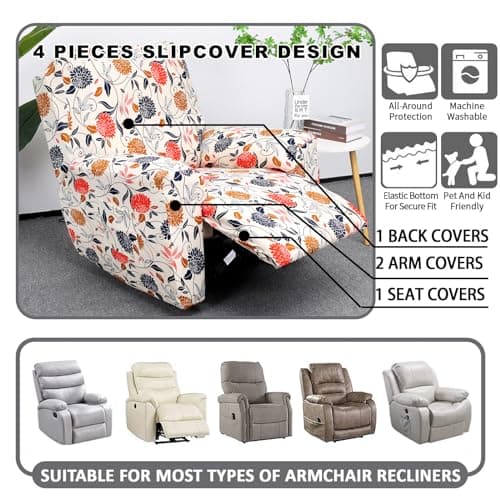 CRFATOP Stretch Recliner Cover Slipcovers for Lazy Boy Furniture