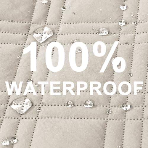 Turquoize Waterproof Couch Covers for 3 Cushion Couch, Gray — French Oak