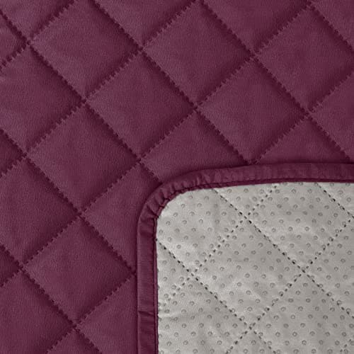 Waterproof Loveseat Recliner Cover for 2 Seat Sofa, Dark Gray - Kids and Pets Friendly — Burgundy