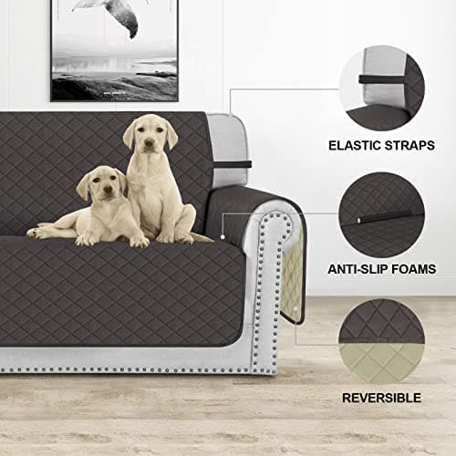 Deeky Reversible Waterproof Couch Cover for 3-Cushion Furniture