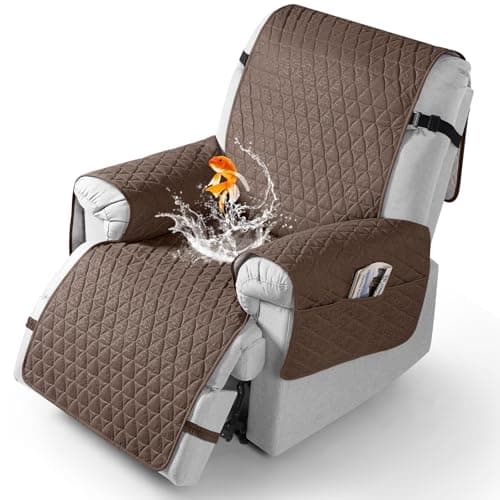 TAOCOCO 100% Waterproof Recliner Cover - Perfect for Slip and Stain Protection, Suitable for Elderly and Disabled Users, Ideal for Outdoor Patios or Indoor Use(Chocolate, Small-22'') — Brown