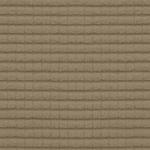 Dark Gray Stretch Loveseat Cushion Cover with Elastic Bottom — Tan