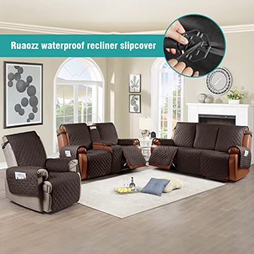 Ruaozz 3 Pack Fixed Buckles for Recliner Chair Covers