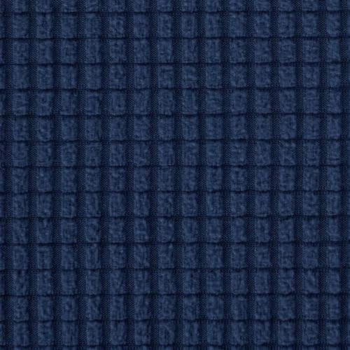 CHUN YI 3 Seater Couch Slipcover, Large Grey Checks — Dark Blue