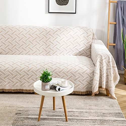 AIVIA Loveseat Cover Sheet Blanket for 2 Seater Couches with Armrest