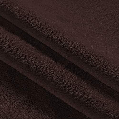 Ivory Turquoise Loveseat Covers for Velvet Couch with Elastic Bottom — Brown