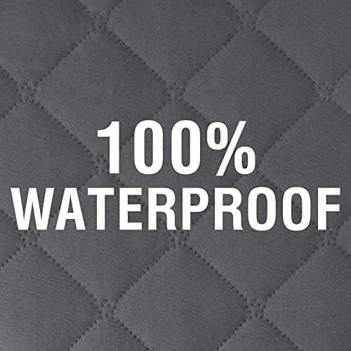 H.VERSAILTEX 100% Waterproof Couch Cover for Loveseat (French Oak) — Rocket Gray