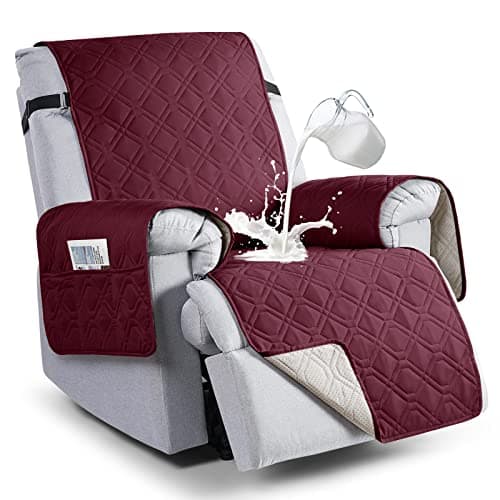 VANSOFY 100% Waterproof Pet Chair Cover, Dark Gray, 23.6" — Burgundy