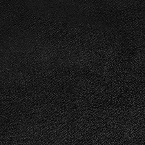 H.VERSAILTEX Velvet Stretch Recliner Chair Covers, Gray — Jet Black