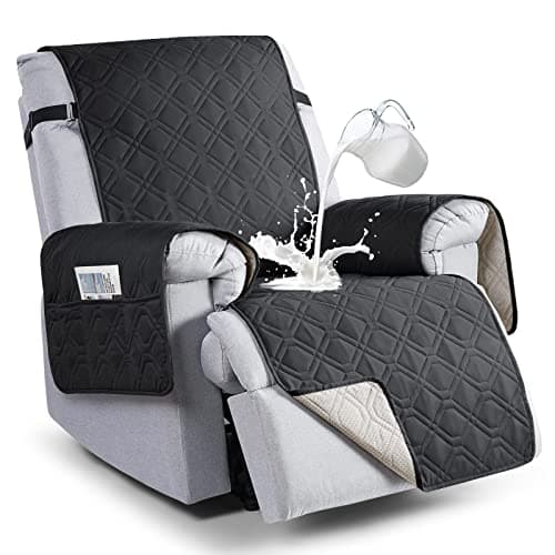VANSOFY 100% Waterproof Pet Chair Cover, Dark Gray, 23.6" — Black