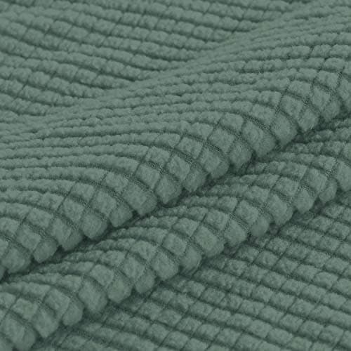 Turquoize Stretch Slipcovers for 3 Cushion Couch (Sofa, Biscotti Beige) — Dark Cyan