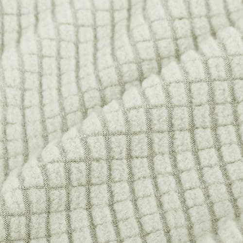 JIVINER Stretch Universal Couch Cover, Light Gray Rhomb, Large — Natural