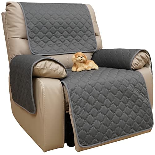 Eismodra Waterproof Recliner Chair Covers, Anti-Slip Sofa Protector, Gray — Grey