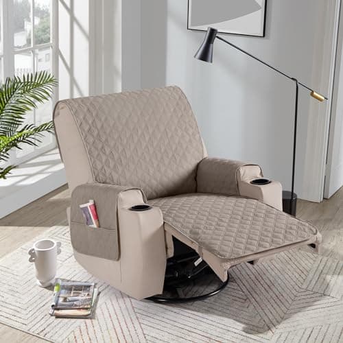 100% Upgraded Waterproof Khaki Recliner Chair Covers