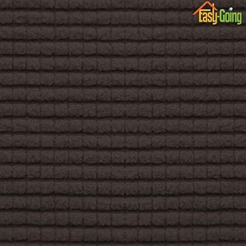 Dark Gray Stretch Loveseat Cushion Cover with Elastic Bottom — Chocolate