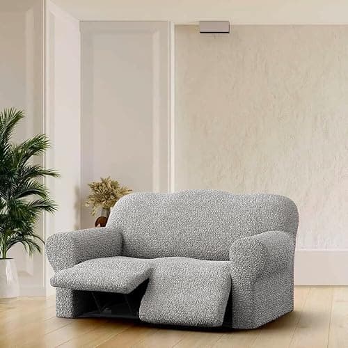 Mille Righe - Platinum Recliner Loveseat Cover