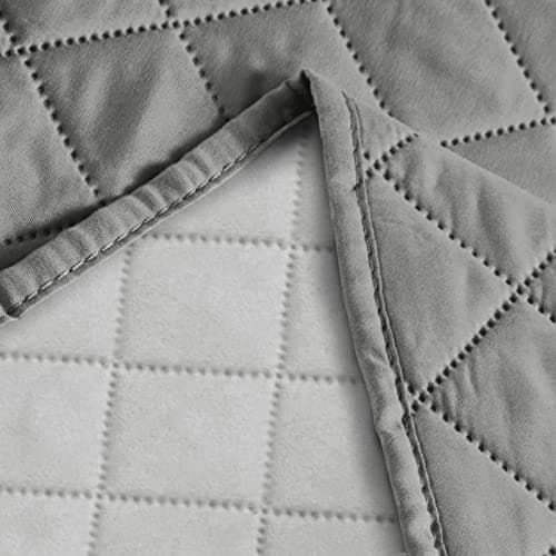 Deeky Reversible Waterproof Couch Cover for 3-Cushion Furniture — Gray/Light Gray