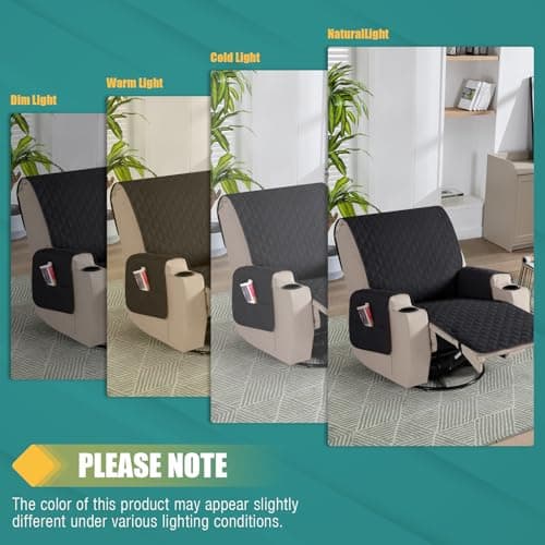 100% Upgraded Waterproof Recliner Chair Covers