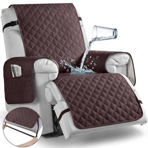 TAOCOCO Non-Slip Recliner Chair Cover, 23'' Small, Coffee