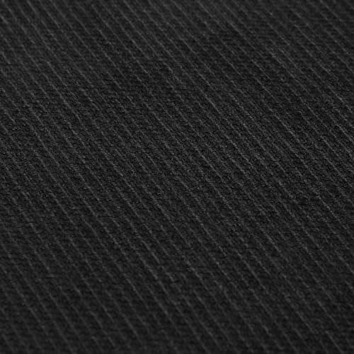 Dark Gray Stretchable Velvet Sectional Couch Cover Set (2-Piece, 1 Seat) — Black
