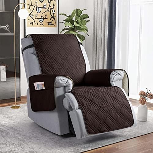TAOCOCO 100% Waterproof Non Slip Covers for Recliner Chair with Pocket  
Best Non Slip Covers for Recliner Chairs with Pockets for Kids and Pets (2|6")  
Washable 100% Waterproof Recliner Chair Protector for Kids and Pets, OEKO-TEX Certified (2|6", C
