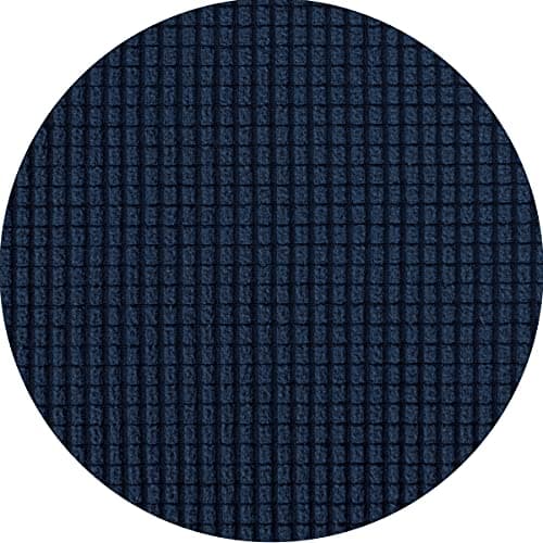 SubrTEX 5 Piece Stretch Loveseat Slipcover, Gray — Navy
