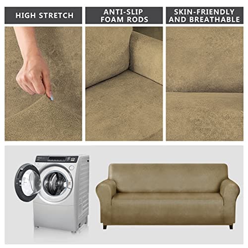 Molasofa Sofa Covers - Couch Cover for Dogs, Cats, and Kids (Sofa, Mustard)