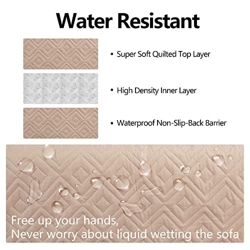 Waterproof L-Shaped Couch Cover for Dogs and Kids