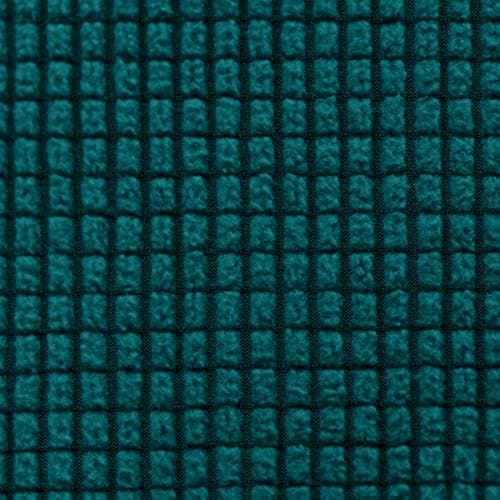 CHUN YI 3 Seater Couch Slipcover, Large Grey Checks — Dark Green