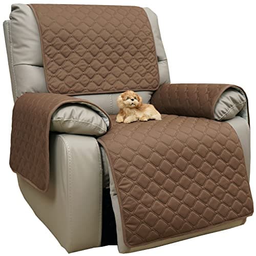 Eismodra Waterproof Recliner Chair Covers, Anti-Slip Sofa Protector, Gray — Brown