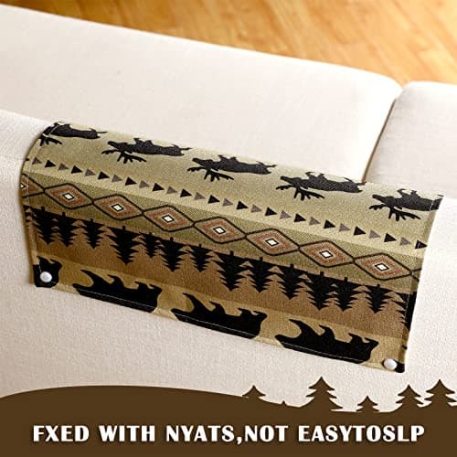 Recliner Chair Headrest Protector Cover (Animal Style, 2 Pieces)