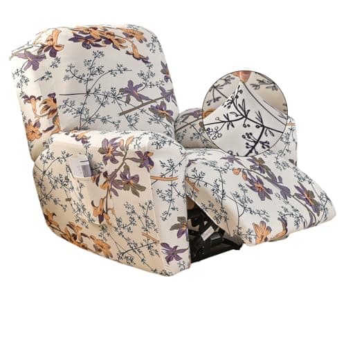 Lazy Boy Recliner Cover with Pockets & Elastic Bottom Protection — Color B10
