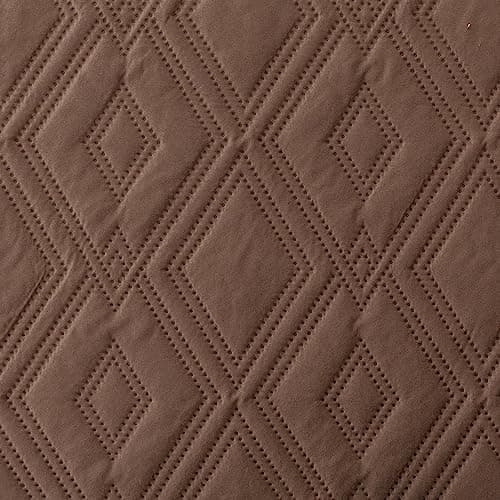 Genina Reversible Couch Covers for L-Shaped Sectional Sofas – Dark Gray, Small, Perfect for Pets and Kids — Camel
