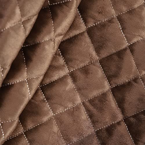Non-Slip Waterproof Velvet Recliner Chair Cover for Leather Chairs Brown — Brown