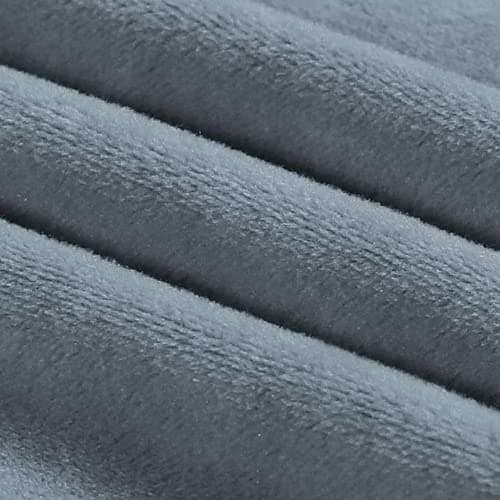 PrinceDeco Grey Velvet Loveseat Cover, Washable, Up to 72" Wide — Stone Blue