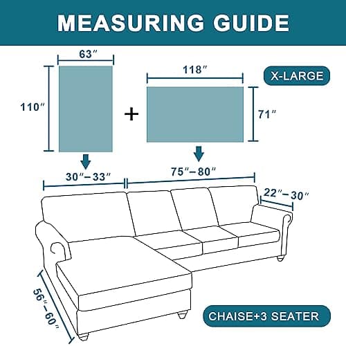 Turquoize Geometrical Woven Sectional Couch Cover (Chaise/3 Seats, Sand)