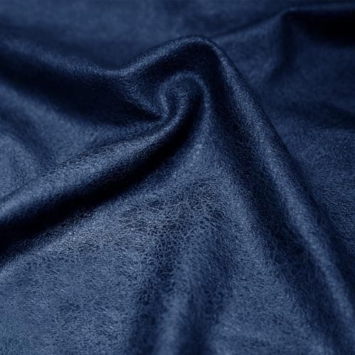 8-Piece Washable Spandex Slipcovers for Leather Look 3-Seater Recliner Couch — Navy