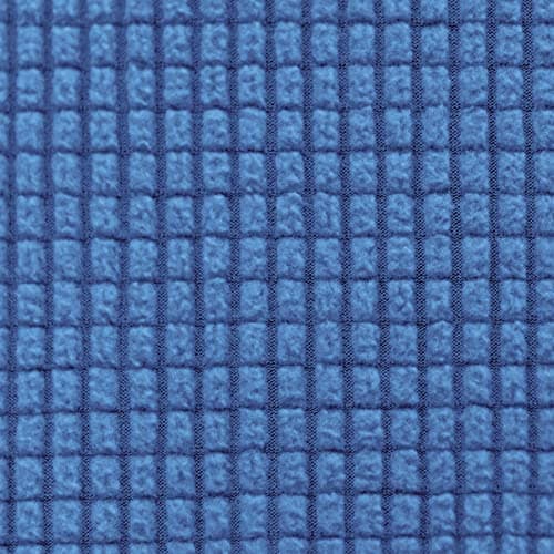 CHUN YI 3 Seater Couch Slipcover, Large Grey Checks — French Blue