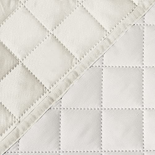 H.VERSAILTEX Ivory/Beige Loveseat Slipcover, Non-Slip Elastic Strap, Water Resistant, Seat Width to 46" — Ivory/Beige