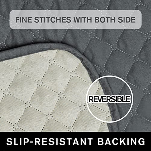XINEAGE Dark Gray Water Resistant Recliner Cover for Pets and Kids