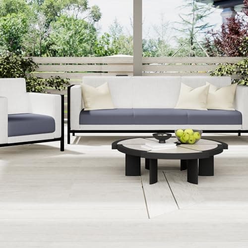 Smiry L-Shaped Chaise Lounge Sofa Cover, Grey, Waterproof & Washable