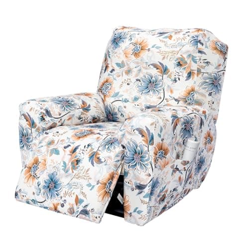 FUANGUI 4-Piece Lazyboy Recliner Cover with Storage Pockets — 23