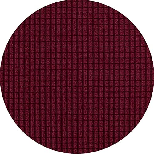 SubrTEX 5 Piece Stretch Loveseat Slipcover, Gray — Wine
