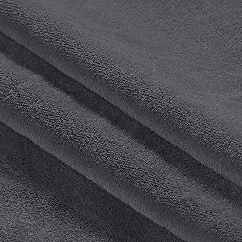 Ivory Turquoise Loveseat Covers for Velvet Couch with Elastic Bottom — Charcoal Gray