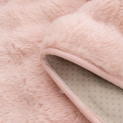 Thick Plush Rabbit Recliner Chair Cover, Non-Slip & Elastic Straps, Furniture Protector