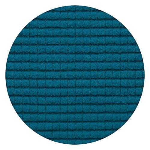 PureFit Stretch Sofa Slipcover, Cream – Non-Slip, Washable, Non-Skid Foam — Peacock Blue
