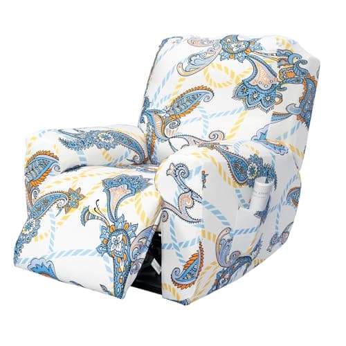 FUANGUI 4-Piece Lazyboy Recliner Cover with Storage Pockets — 27