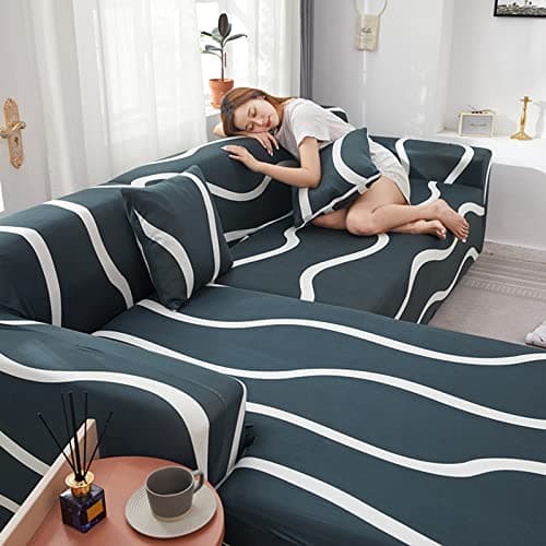 IMYOGI High Stretch Sofa Covers for 3 Seater Sectional Couch - Living Room Protector — Bf