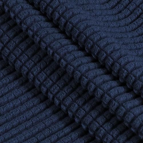PrinceDeco Stretch Loveseat Sofa Cover, Brown, Washable Pet Friendly — Navy